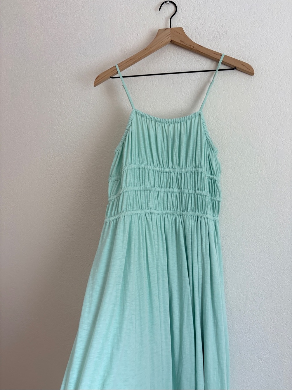 American Eagle Mint Smocked Maxi Dress - Picture 3 of 10